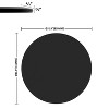 KTMBDW 24-38.6inch Round Glass Table Top - Clear/Black Tempered Glass Surface Protector - Safe Beveled Edge - Coffee, Dining and End Table - 4 of 4