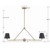 Crystorama Lighting Xavier 2 - Light Chandelier in  Vibrant Gold - 4 of 4