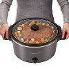 Hamilton Beach 10qt Slow Cooker - Gray: Large Ceramic Crockpot, 3 Settings, Stay-Cool Handles, Dishwasher-Safe Parts - 3 of 4