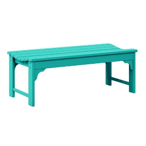 WestinTrends  Backless All-Weather Outdoor Bench for Patio Garden - 1 of 4