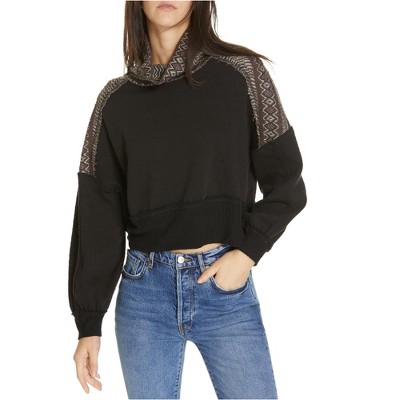 Free People Womens At the Lodge Pullover Sweater