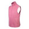 Sofra Women's Polar Fleece Full Zip Up Sweater Vest - 3 of 4