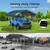 XBRIGH 12x20 Ft Carport, Heavy Duty Metal Car Port, All-Weather Protection, Easy Assembly for Cars, Trucks, Boats, Tractors, and Outdoor Storage - 3 of 4
