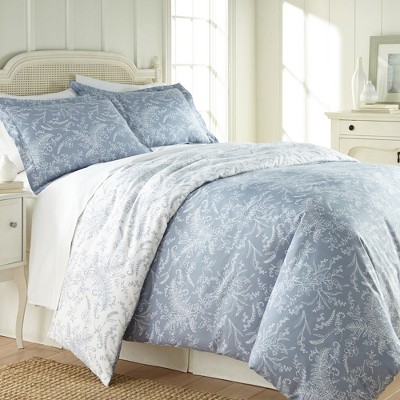 Southshore Fine Living Winterbrush Oversized 3-piece Comforter Set Blue ...