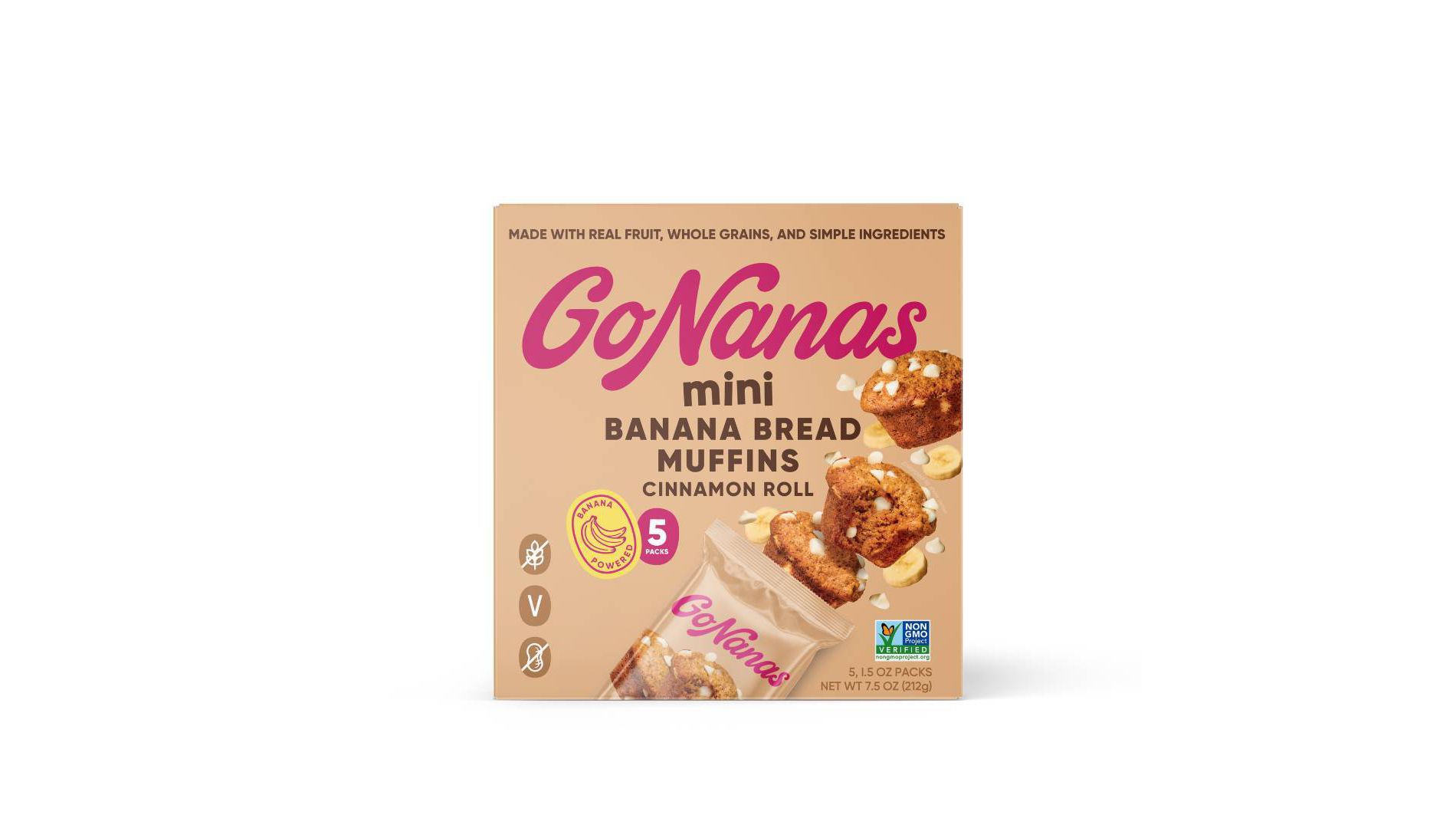 GoNanas Cinnamon Roll Banana Bread Mini Muffins - 7.5oz/5ct