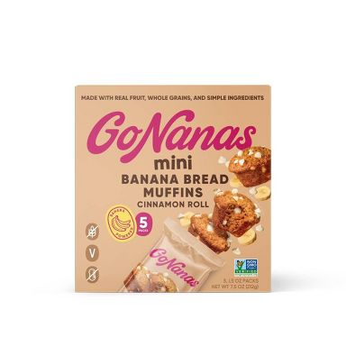 GoNanas Cinnamon Roll Banana Bread Mini Muffins - 7.5oz/5ct