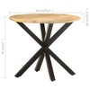 vidaXL Side Table Round End Sofa Table Living Room Coffee Table Solid Wood - 4 of 4