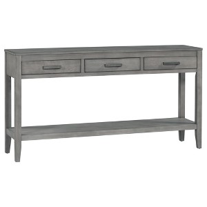 Dexmalle 62.2'' Farmhouse Entryway Table with 3 Drawers - 1 of 4