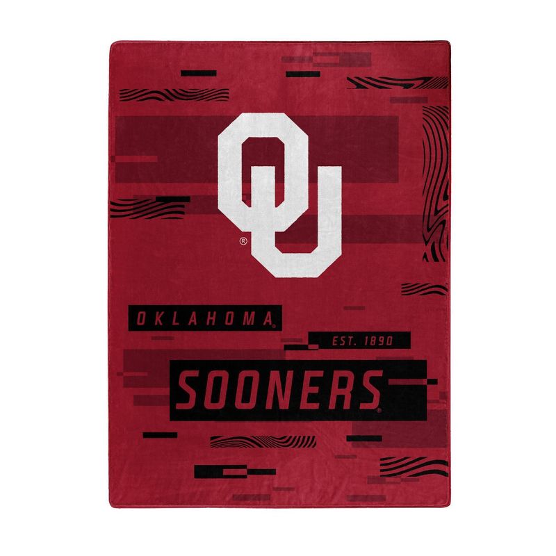NCAA Oklahoma Sooners Digitized 60 x 80 Raschel Throw Blanket, 1 of 6