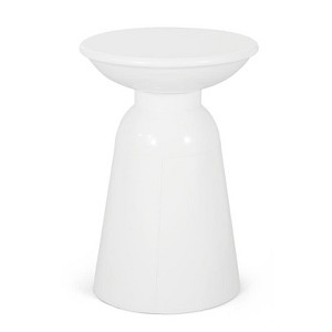 Large Iron Side Table - White - 1 of 1