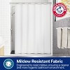Arm & Hammer 70"x72" Striped Water Repellent Shower Curtain/Liner Dashes - 3 of 4