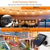 50 Feet Outdoor Solar String Light with 15 LED Edison Bulbs Remote Control - 3 of 4