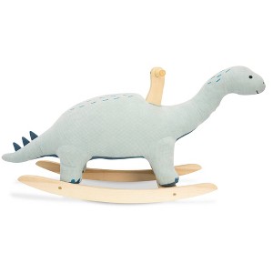 Dinosaur Ride on Rocker Kids' Active Sitting Chair Aqua Green - Wonder & Wise - 1 of 4