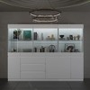Famapy Modular Kitchen Pantry Cabinet with Light & Glass Doors - 4 of 4
