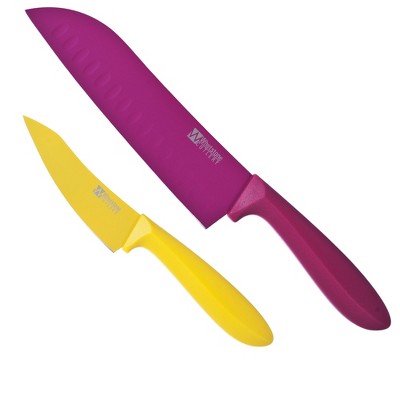 Fleming Supply 2 Piece Kitchen Knife Set - Paring and Santoku