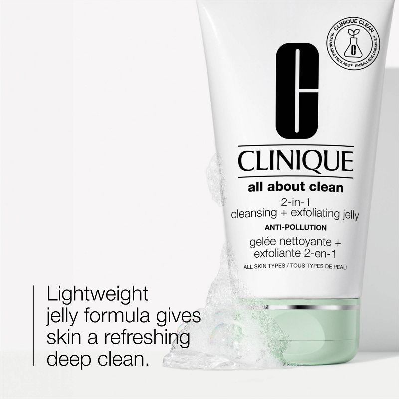 Clinique All About Clean 2-In-1 Cleansing + Exfoliating Jelly - 5 fl oz - Ulta Beauty, 3 of 8