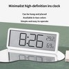LED Digital Alarm Clock for Bedroom,Rechargeable Desk Clock with Date Temperature Humidity,12/24H Digital Wall Clock - 4 of 4