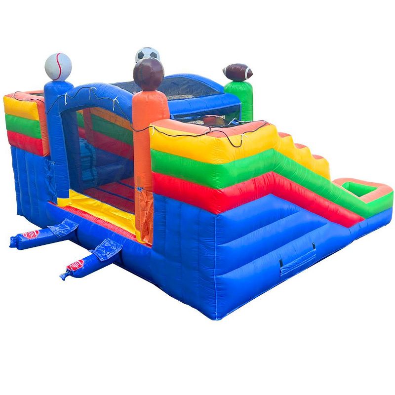 Pogo Bounce House Crossover Double Water Slide Bounce House Combo, 4 of 10