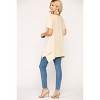 Slickblue Women's Knit Tunic Top, Star Texture with Shark Bite Hem, Relaxed Fit, Golden Sand, S - 4 of 4