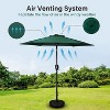 CAVINAS 9 FT Sun Shades Outdoor Patio Lightweight Poolside Umbrella, Crank, Sunshades for Patiol, No Base - 3 of 4