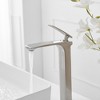BWE Single Hole Single Handle Bathroom Vessel Sink Faucet With Pop Up Drain Assembly Kit - 3 of 4