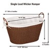 Laundry Basket with Handles, Removable and Washable Liner, Great for Carrying Laundry or Storing Linens - 3 of 4