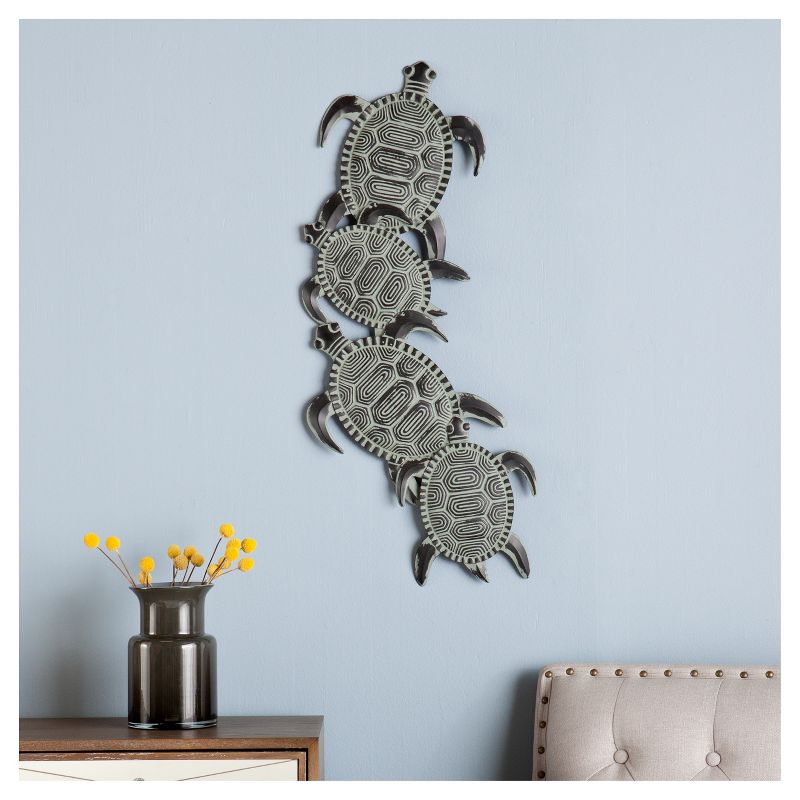 Sea Turtle Wall Art - Hand-Painted Greens - Aiden Lane, 6 of 8