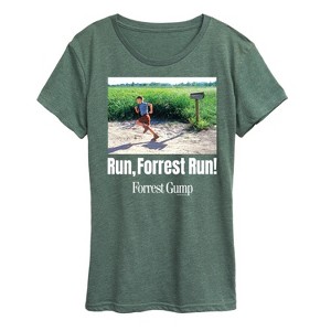 Women's - Forrest Gump - Run Forrest Run Short Sleeve Graphic T-Shirt - 1 of 4