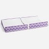 Bacati - MixNMatch Purple White Changing Pad Cover - 4 of 4