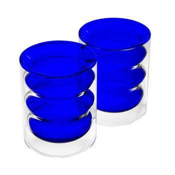 Elle Decor Acrylic 25 Ounce Plastic Water Tumblers, Set Of 4