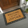 Evergreen 16 x 28 Inches Welcome to The Cottage Door Mat | Non-Slip Rubber Backing | Dirt catching Natural Coir | Indoor and Outdoor Home Decor - 3 of 4