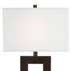 360 Lighting Marshall Modern Table Lamp 30 1/4" Tall Bronze Metal with USB Dimmer Cord White Rectangular Shade for Bedroom Living Room Bedside Home - 3 of 4