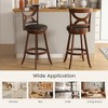 Tangkula 2pcs 30.5" Bar Stools 360° Swivel Bar Height w/ PVC Leather Cushioned Seat - 4 of 4