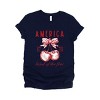 Simply Sage Market Land Of The Free Cherries Short Sleeve Tee - 2 of 4