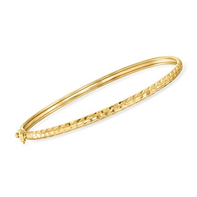 Ross-Simons 10kt Yellow Gold Flexible Bangle Bracelet