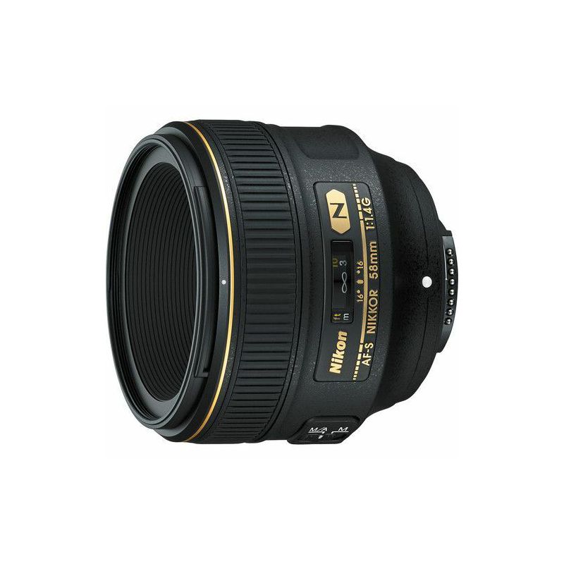 Nikon Nikkor 58 mm F/1.4 SWM AS Aspherical N M/A Lens, 1 of 4