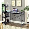 Costway 47.5'' Compact Computer Desk With 4-Tier Storage Bookshelves for Home Office - 4 of 4