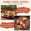 Easter Acacia Wood Deviled Egg Platter with Lid and Handles 24 Holes, Reversible Wooden Charcuterie Board Serving Container - 4 of 4