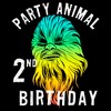 Toddler's Star Wars Chewbacca Party Animal 2nd Birthday T-Shirt - 2 of 3