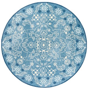 Martha Stewart Floral - MSRW194 - Indoor Power Loomed Machine Washable Skid-Resistant Rugs - 1 of 4