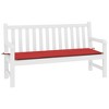 vidaXL Garden Bench Cushion Red 78.7"x19.7"x1.2" Oxford Fabric - 3 of 4