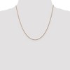 Black Bow Jewelry 1mm 14k Rose Gold Solid Wheat Chain Necklace - 2 of 4