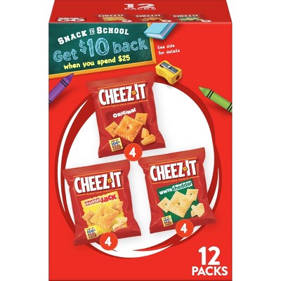 Cheez-It Baked Snack Crackers Variety Pack - 12.1oz/12ct