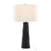 LumiSource (Set of 2) Kona 31" Contemporary Table Lamps Matte Black Polyresin, Modern Brass and Natural Linen Shade - 3 of 4