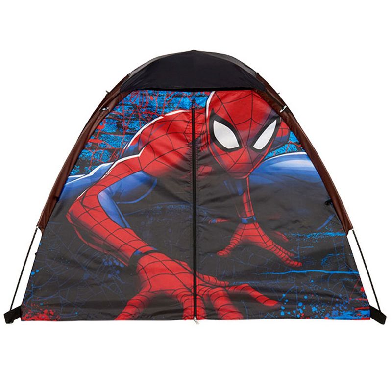 Exxel Marvel Spiderman Kids 4 Piece Outdoor Camping Kit with Floorless Dome Tent, Youth Sized Sleeping Bag, Backpack, and LED Flashlight, 2 of 7