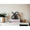 HomeRoots 10" Black Metal Chain Link Tabletop Sculpture - 2 of 4