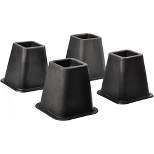 5 to 6-inch Super Quality Bed and Furniture Risers 4-pack in Black - Homeitusa