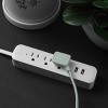 Globe Electric 9' 3 Outlet Extension Cord Sage Green: Indoor Electrical Cord, 16 AWG, ETL Listed - 4 of 4