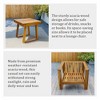 Hrinhom 25.6" W Outdoor Furniture Set,3-Pieces Patio Lounge Chair With Ottoman And Coffee Table - 4 of 4