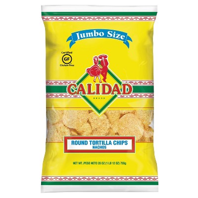 Calidad Round Tortilla Chips - 28oz